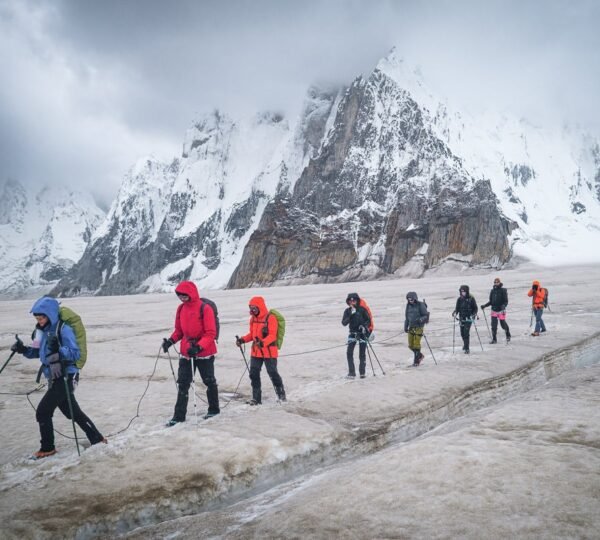 Trekking on ice