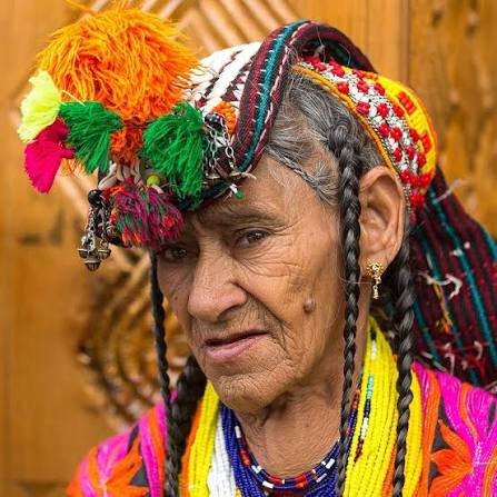 AN OLD LADY IN CHITRAL