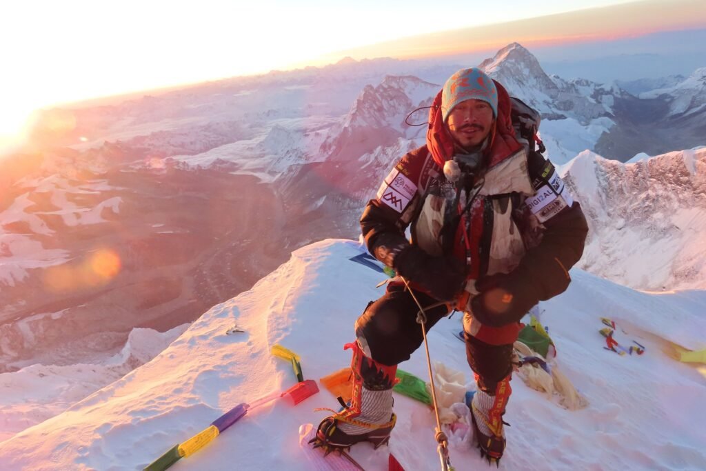 Nim Purja after his summit to Broad Peak
