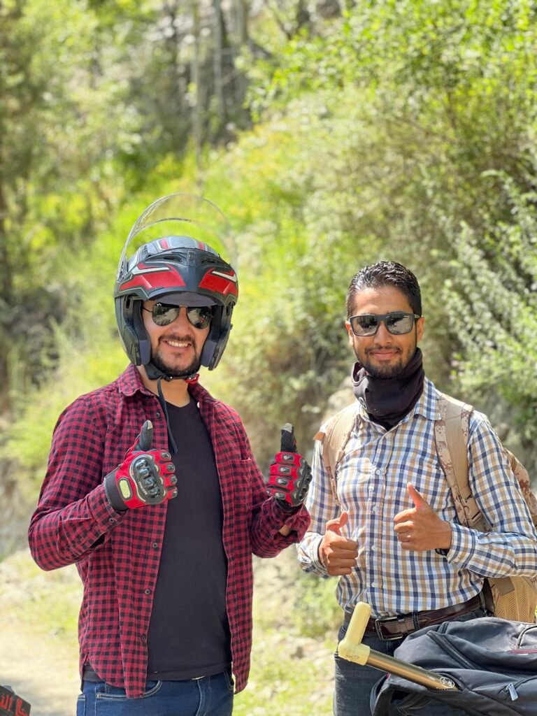 Heading towards basho by bike