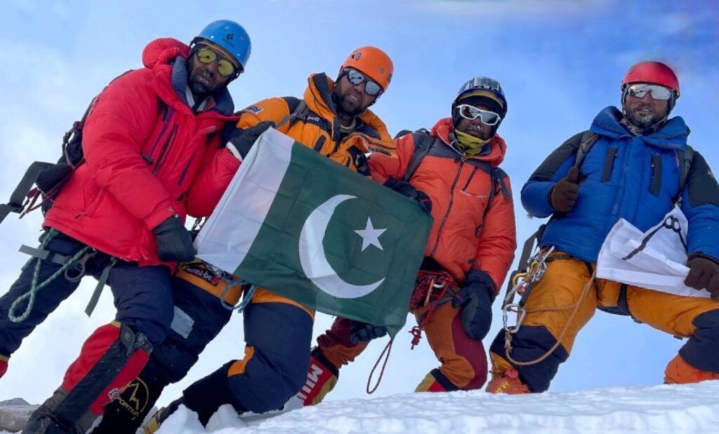 Pakistani climbers after summiting everest